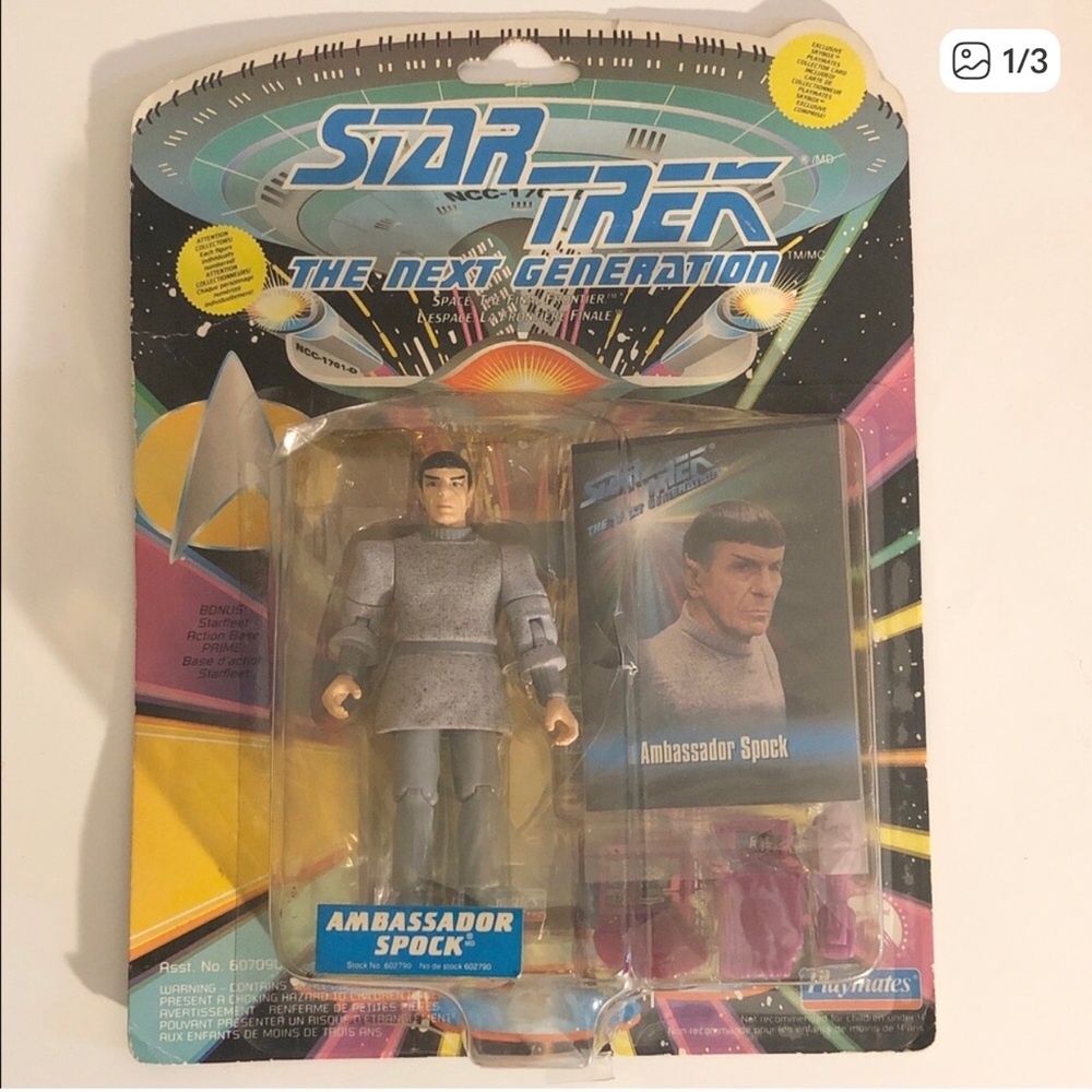 Star Trek Next Generation vintage Spock Action Figure